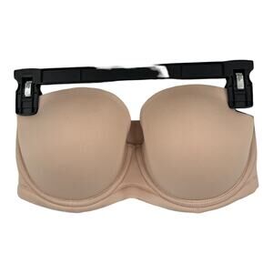 Wacoal bra 854119 Red Carpet Convertible strapless tan 32DDD 32F MISSING STRAPS